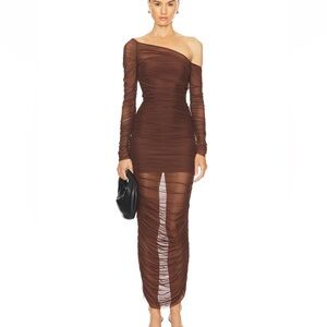 SER.O.YA Chantae Mesh Dress in Coconut